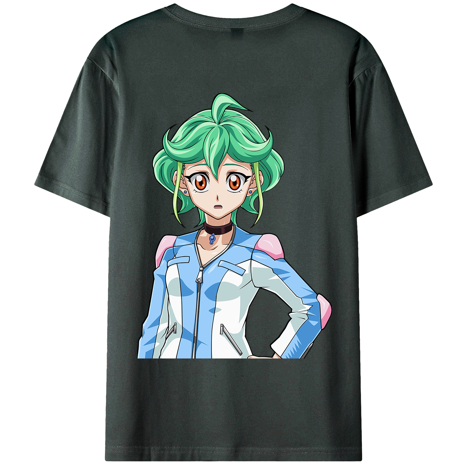 （画像用） 遊☆戯☆王 Yu-Gi-Oh! 綿100％ メンズ半袖Tシャツ（バックプリント） 通気性